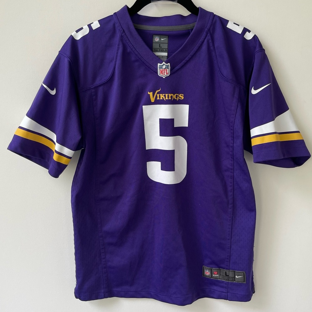 Nike NFL Apparel Minnesota Vikings Teddy Bridgewater #5 Jersey size large